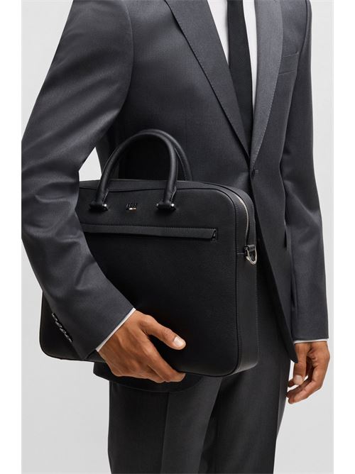 Document bag in hammered semi-leather BOSS | 50536498 RAY_S DOC CASE.001